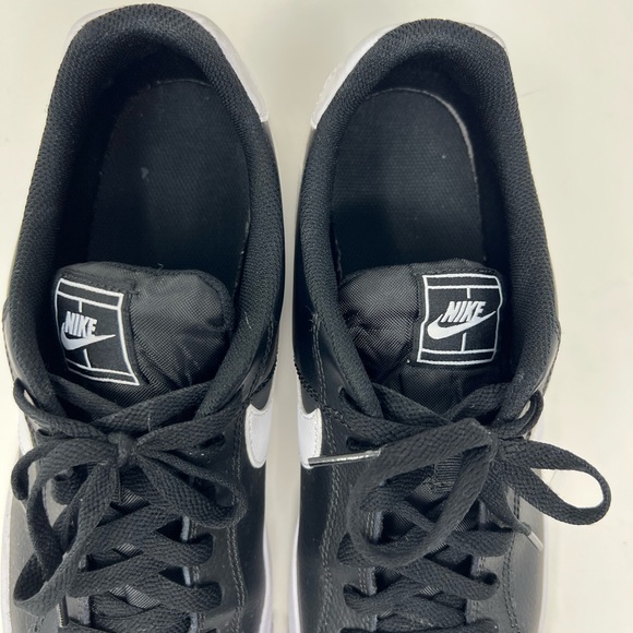 Nike Court Legacy SLP Black + White Leather Sneakers Mens Size 10.5 W/Shoebox - Picture 6 of 14